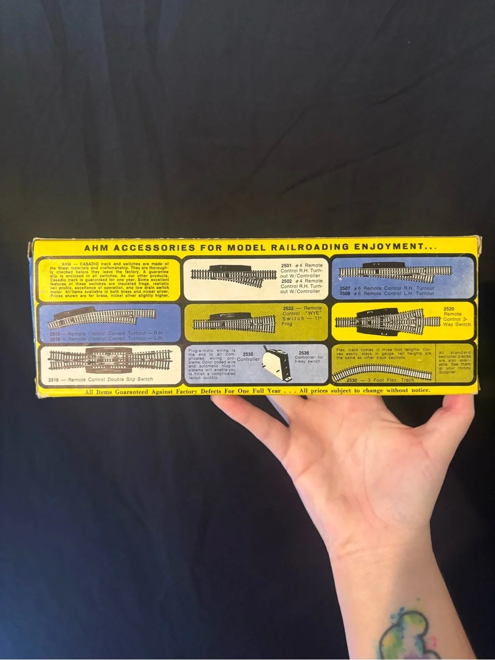 Vintage AHM HO Scale CNJ Alco C424 Diesel Locomotive 1540 Boxed